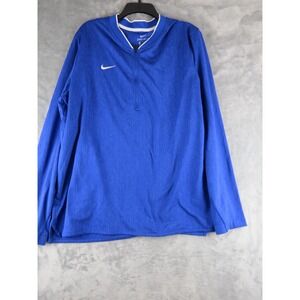 Nike Dri-FIT 1/4 Zip Pullover Top Mens XL Blue Long Sleeve Athletic 908356-463